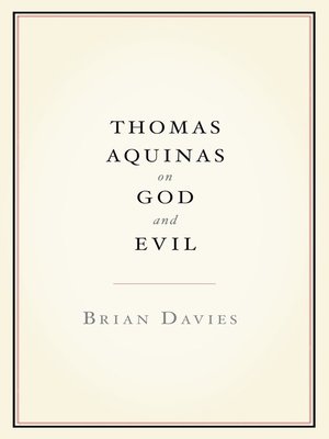 cover image of Thomas Aquinas on God and Evil